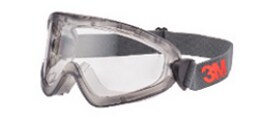 Gogle ochronne 3M™ GoggleGear™ serii 2890, 2891S-SGAF, przezroczysta soczewka z powłoką Scotchgard™ Protector odporną na zaparowanie / zarysowanie 