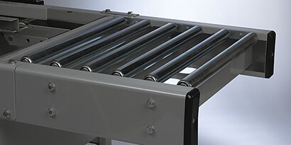 Obraz przedłużenia taśmy przenośnika przymocowanego do maszyny do sklejania opakowań 3M-Matic™
