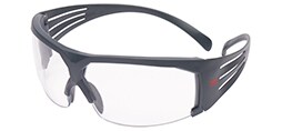 Okulary ochronne 3M™ SecureFit™ 600, SF601SGAF, szare zauszniki, przezroczyste soczewki z powłoką Scotchgard™ Protector dporną na zaparowanie / zarysowanie