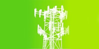 Obraz z ikoną sieci telekomunikacyjnej
