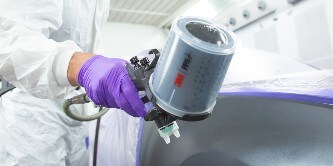 3M™ Performance pistolet natryskowy jest zoptymalizowany pod kątem precyzyjnego natryskiwania
