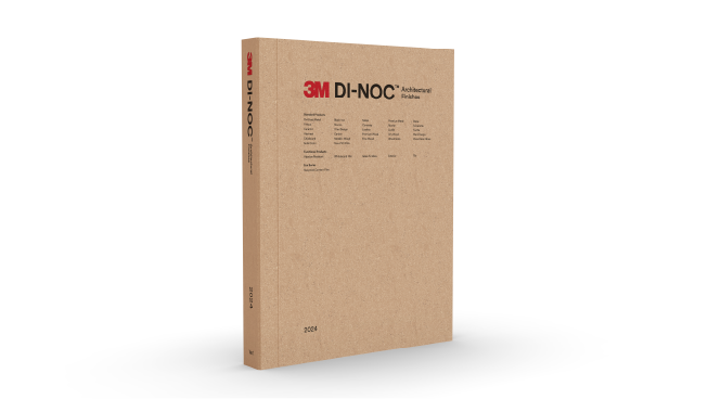 Katalog wykończeń DI-NOC na białym tle 
