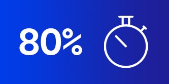 Grafika oszczędności czasu montażu złącza o 80%
