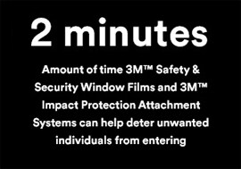 jpg2 minuty to czas, w którym folie okienne 3M Safety & Security mogą pomóc powstrzymać niepożądane osoby przed wejściem