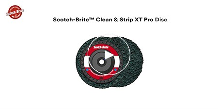 Film pokazujący Dysk Scotch-Brite™ Clean and Strip XT Pro

