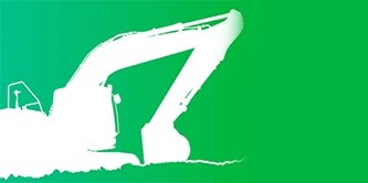 Obraz z ikoną koparki ciągnika
