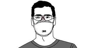 Mężczyźni w maskach

