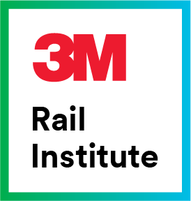 Logo 3M Rail Institute symbolizujące szkolenia i wsparcie dla branży kolejowej.