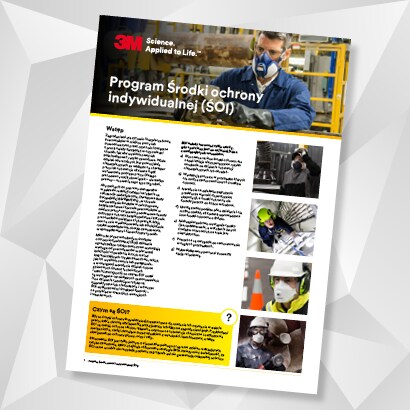 Pierwsza strona publikacji o programie środków ochrony indywidualnej (ŚOI)
