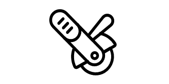 Ikona usuwania spoin, fazowania, ciężkiego gratowania