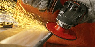 Fazowanie metalu za pomocą dysku ściernego Cubitron 3
