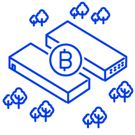 Centrum danych Bitcoin: grafika