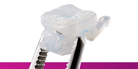 Zbliżenie zamka w narzędziu dentystycznym
