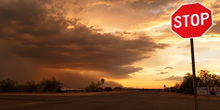 Znak drogowy z folią odblaskową 3M 
